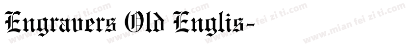 Engravers Old Englis字体转换